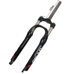 WYJW Tenedores de bicicleta de montaña WYJW Amortiguador de Horquilla de suspensión de Bicicleta de suspensión, Control hidráulico de Puente Delantero de aleación de Aluminio de 26", Recorrido de 100 mm de 1-1 / 8
