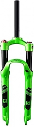 WYJW Tenedores de bicicleta de montaña WYJW Horquilla de suspensión MTB 26 27, 5 Pulgadas, Horquillas de aleación para Bicicleta, Amortiguador de 120 mm, Verde de Viaje