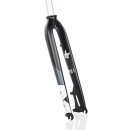 WYJW Tenedores de bicicleta de montaña WYJW Horquilla Delantera con suspensión Am / TG1, Horquilla rígida rígida de aleación de Aluminio de 26 / 27, 5 / 29 Pulgadas (Negro / Blanco) (tamaño: 26")