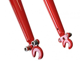 XIAOMEI Tenedores de bicicleta de montaña XIAOMEI Horquillas Delanteras MTB City Bike De 26 Reno En V Roscado 1 1 / 8 X 205mm Quill Stem Red 26 Rojo