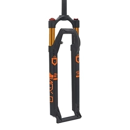 XYSQ Tenedores de bicicleta de montaña XYSQ Horquilla Suspension Aire Bicicleta De Montaña 27, 5 / 29 Pulgadas Aleación De Magnesio Viaje 120mm QR De 9 Mm (Color : Yellow, Size : 27.5 Inch)