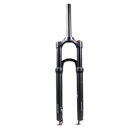 XYSQ Tenedores de bicicleta de montaña XYSQ Horquilla Suspension Bicicleta De Montaña Aire 26 / 27, 5 / 29 Pulgadas Recorrido De 100 Mm Freno De Disco QR 9 Mm (Color : Black, Size : 29 Inch)