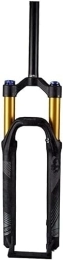 YANHAO Repuesta YANHAO Horquilla neumática de suspensión, Amortiguador de Bicicleta 26 27, 5 29, Horquillas de Bicicleta de montaña de 120 mm QR 9 mm con Bloqueo Manual (Color : Black+Gold, Size : 27.5inch)