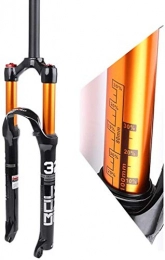 YSHUAI Tenedores de bicicleta de montaña YSHUAI MTB Air Horquilla de suspensión 26 / 27.5 / 29 pulgadas aleación de magnesio bicicleta freno de disco de viaje 120 mm QR 9 mm, tubo de cono A, 66 cm, color Arecto., tamaño 29in
