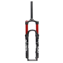 ZCXBHD Tenedores de bicicleta de montaña ZCXBHD Horquilla Aire para Bicicleta Montaña 26 / 27.5 / 29in Aleación Aluminio MTB Horquilla Suspensión 1 1 / 8" Cámara de Aire Doble Carrera 100 Mm Control Hombro (Color : Red, Size : 27.5)