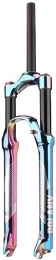 ZECHAO Repuesta ZECHAO MTB Tenedor de suspensión 27.5 / 29 Pulgadas, bifurcación de Freno de Disco de Ciclismo 1-1 / 8 "Tubo Recto 100mm de 9 mm QR Bifurcación de montaña Horquilla Suspensión (Color : Colorful, Siz
