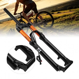 01 02 015 Mountain Bike Fork 01 02 015 Bike Suspension Fork, Anti‑scratch Bike Front Fork Long Service Life for Rough Street for 27.5in Bike for Downhill
