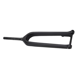 01 02 015 Mountain Bike Fork 01 02 015 Carbon Fiber Front Fork, 26 27.5 29inch High Hardness High Strength Anti Rust 1‑1 / 8 Inch Bicycle Rigid Fork Anti Corrosion Light Weight for Mountain Bike