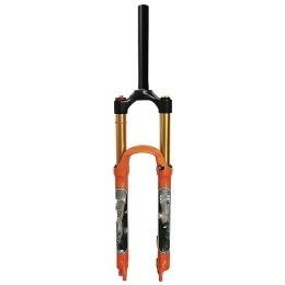 MabsSi Mountain Bike Fork 140mm Travel 26 / 27.5 / 29 Inch Mountain Bike Suspension Fork, Magnesium Alloy MTB Bicycle Air Fork 9mm QR(Size:29 INCH, Color:STRAIGHT MANUAL LOCK)