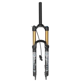 TYXTYX Mountain Bike Fork 140MM Travel Mountain Bike MTB Suspension Forks 26 / 27.5 Inch, WQ-002 Lightweight Alloy 1-1 / 8" Air Fork - Black (Color : Straight Remote Lockout, Size : 27.5 inch)