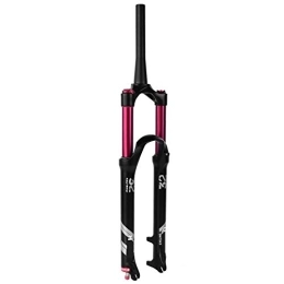 TYXTYX Mountain Bike Fork 140mm Travel MTB Air Fork Front Suspension 26 / 27.5 / 29 Inch, Alloy 1-1 / 8" 9mm QR for Mountain Bike Disc Brake Black