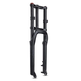 Dunki Spares 20 / 26 Inch Mountain Bike Fork Travel 140mm 4.0 Tire Fat Bicycle Air Front Fork 1-1 / 8 Straight Tube Double Shoulder Bike Fork Manual Lockout QR 9mm (Size : 26 inch) (26 inch)