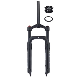 FukkeR Mountain Bike Fork 20 26 Inches Snow MTB XC Bicycle Suspension Fork 28.6mm Straight Tube Mountain Bike Air Front Forks QR 135 * 9mm Travel 130mm Manual Remote Locking (Color : Black manual, Size : 20inch)