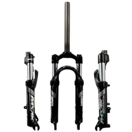 FukkeR Spares 20 Inch MTB Mechanical Suspension Fork Travel 85mm 1-1 / 8" Straight Tube XC AM Ultralight Mountain Bike Spring Front Forks QR 100×10mm Manual Lockout (Color : Black glossy, Size : 20inch)