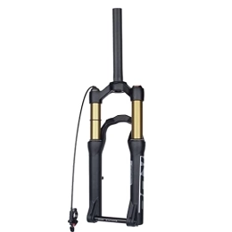 DFNBVDRR Spares 24inches MTB Fork Travel 110mm Air Fork 1-1 / 8 Straight Tube Disc Brake 9mm / 15mmx100mm Mountain Bike Suspension Fork (Color : Remote Lockout, Size : Thru Axle)