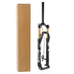 DYSY Mountain Bike Fork 26 / 27 / 29 Inch MTB Bicycle Fork, Aluminum Alloy Threadless Straight Tube 28.6mm Mountain Bike Steerer Forks A-pillar Disc Brake Travel 120mm (Color : Remote lock, Size : 29 inch)