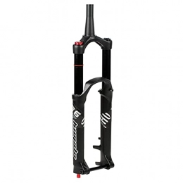 MGRH Mountain Bike Fork 26 / 27.5 / 29 Air Mountain Bicycle Suspension Forks Soft Tail AM DH Suspension Fork, Air Pressure Shock Absorber Fork Fork Bicycle Accessories black-27.5 inch