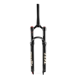 SHKJ Mountain Bike Fork 26 / 27.5 / 29 Air MTB Suspension Fork, Rebound Adjust Straight / Tapered Tube 28.6mm QR 9mm Travel 100mm Manual Lockout Mountain Bike Forks (Color : Black Tapered Tube, Size : 27.5inch)