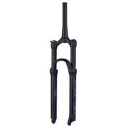 Generic Mountain Bike Fork 26 / 27.5 / 29 in MTB Suspension Air Fork 120mm Travel, Straight / Tapered Mountain Bike Forks Crown / Remote Lockout, 9 * 100mm QR 34 Tube Bicycle Front Fork, Black2, 27.5inch