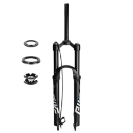  Spares 26 / 27.5 / 29 In Travel 120mm MTB Air Fork Mountain Bike Suspension Forks Straight Tube Threadless 1-1 / 8" Remote Lockout QR 9x100mm Disc Brake Front Fork (Color : Black, Size : 29inch)