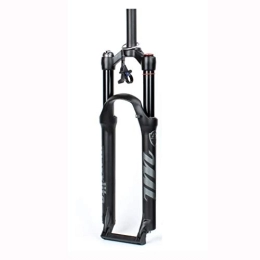 MabsSi Mountain Bike Fork 26 / 27.5 / 29 Inch Damping Adjustment Magnesium Alloy Suspension Fork Mountain Bike Bicycle, With Shock Absorber Air Fork Shoulder Control / wire Control(Size:27.5, Color:REMOTE LOCKOUT)