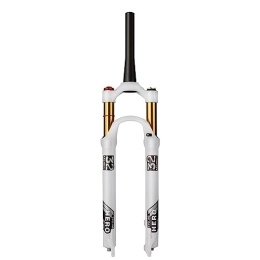 Generic Mountain Bike Fork 26 / 27.5 / 29 inch Electric Mountain Bike Air Suspension Inverted Downhill Fork，Thru Axle Boost Travel 120Rebound Adjust Straight Tapered Disc Brake Bicycle Front Forks, shoulder control, 27.5inch