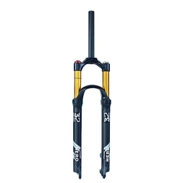 Generic Spares 26 / 27.5 / 29 Inch Magnesium Alloy Mountain Bike Fork Rebound Adjustment, Air Supension Front Fork 120mm Travel, 9mm Axle, Disc Brake, Manual Lockout, 26inch