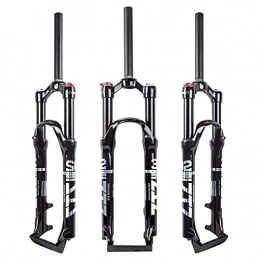 MGRH Mountain Bike Fork 26 / 27.5 / 29 Inch Mountain Bicycle Forks, Double Air Chamber Fork Bicycle Shock Absorber Front Fork Air Fork, Aluminum Alloy for MTB Road Bike Accessories black-29 inch