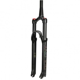 MGRH Spares 26 / 27.5 / 29 Inch Mountain Bicycle Suspension Forks, Magnesium Alloy Damping Adjustment Air Suspension Front Fork 120mm Travel, 9mm Axle, 28.6MM Manual .C-27.5 inch