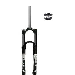 MabsSi Mountain Bike Fork 26 / 27.5 / 29 Inch Mountain Bicycle Suspension Front Fork Travel 105mm, Aluminum Alloy 28.6mm Straight Tube Manual Lockout QR 9mm XC MTB Front Forks(Color:26 INCH)