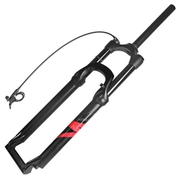 MabsSi Mountain Bike Fork 26 / 27.5 / 29 Inch Mountain Bike Air Suspension Fork, Straight Tube 28.6mm QR 9mm Travel 120mm Manual Lockout Disc Brake MTBbicycle Front Forks(Size:27.5 INCH, Color:REMOTE LOCKOUT)