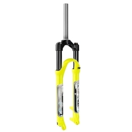 MabsSi Spares 26 27.5 29 Inch Mountain Bike Fork, 1-1 / 8 Straight Tube Travel 105mm Manual Lockout Disc Brake MTB Oil Spring Suspension Bicycle Front Fork(Color:27.5")