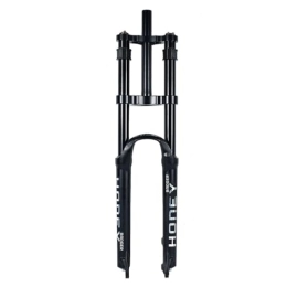 DYSY Spares 26 27.5 29 Inch Mountain Bike Forks, Magnesium Alloy Disc Brake Straight 1-1 / 8" MTB Quick Release Air Suspension DH Bicycle Travel 160mm (Color : Black, Size : 29 inch)