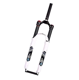 DJiess Spares 26 27.5 29 Inch Mountain Bike Front Fork Suspension Bike Forks, Travel 120Mm, Straight Tube Mountain Bike Forks White, 26 inches