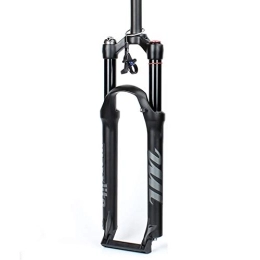 SJHFG Mountain Bike Fork 26 / 27.5 / 29 Inch Mountain Bike, Remote Lock Straight Canal / Spinal Canal Suspension Fork AIR Forks 120mm Travel (Color : Straight canal, Size : 26inch)