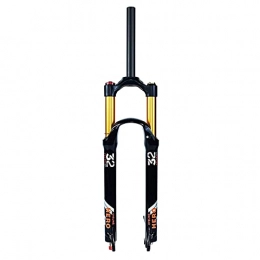 MGRH Mountain Bike Fork 26 / 27.5 / 29 Inch MTB Bicycle Magnesium Alloy Suspension Fork, Tapered Steerer and Straight Steerer Front Fork, Air Supension Front Fork 120mm Travel, 9mm Axle Manual .A-29 inch