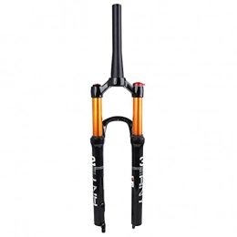 MGRH Mountain Bike Fork 26 / 27.5 / 29 Inch MTB Bicycle Suspension Fork, Suspension Front Fork, Straight Taper Tube Shoulder Control Design Conical Tube-27.5 inch