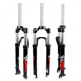 MGRH Mountain Bike Fork 26 / 27.5 / 29 Inch MTB Fork Bicycle Suspension Fork Air Fork, Rebound Adjust Straight Tube 28.6mm QR 9mm Travel 100mm Ultralight Gas Shock XC Bicycle 27.5 inch