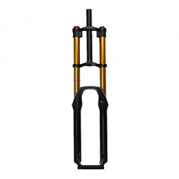 FHGH Spares 26 / 27.5 / 29 Inches Mountain Bike Front Fork, Double-Shoulder Damping Air Fork / Straight Tube 28.6 * 270mm / Stroke 100~135mm / 32mm Teflon Inner Tube / Opening 100MM