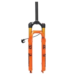 Generic Spares 26 / 27.5 / 29'' MTB Air Fork Mountain Bike Suspension Forks Disc Brake 1-1 / 8 Bicycle Front Fork 110mm Travel Damping Adjust QR 9mm Ultralight RL 1850G (Color : Orange, Size : 27.5'') (Orange 26)