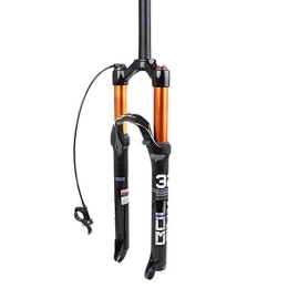 DJiess Mountain Bike Fork 26 27.5 29 MTB Air Suspension Fork, Travel 120Mm Rebound Adjust Mountain Bike Front Forks, Straight / Tapered Tube Ultralight Aluminum Alloy A, 26 inches