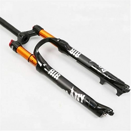SASCD Spares 26'' / 27.5'' / 29'' MTB Bike Suspension Fork Air Shock 9mm Straight / Tapered 1-1 / 8" Disc Crown Mountain Bike Brake Forks (Color : 27.5 Straight Manual)