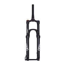 TYXTYX Mountain Bike Fork 26" 27.5" 29" MTB Suspension Fork, 1-1 / 8" High Strength Magnesium Alloy Travel: 140mm Air Forks - Black