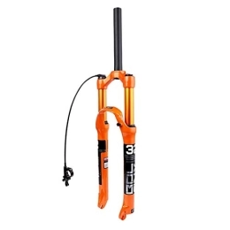 QHY Mountain Bike Fork 26 / 27.5 / 29 Travel 120mm MTB Air Suspension Fork, Rebound Adjust 1 1 / 8 Straight Tube QR 9mm RL HL XC AM Ultralight Mountain Bike Front Forks (Color : Orange-B, Size : 27.5in)