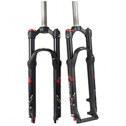 YSHUAI Mountain Bike Fork 26 27.5 29Inch Mountain Bike Fork, MTB Suspension Forks, Bicycle Forks 100Mm Travel 1-1 / 8 Rebound Adjust, Durable Aluminum Alloy Front Fork Straight Tube Threadless Fit Mountain / Road Bicycle, 27.5inch
