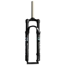 Generic Mountain Bike Fork 26 29 MTB Bike Suspension Fork 120mm Travel, Bicycle Magnesium Alloy Downhill Forks 28mm Axle, 1-1 / 8" Threadless Mountain Bikes Fork, shoulder control, 26Inch