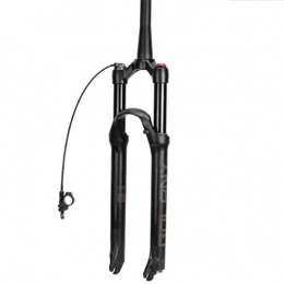 QHY Mountain Bike Fork 26″Air Shock AM Bicycle Suspension Fork 27.5" MTB Bike Fork 29" Manual Lockout / Remote Lockout Rebound Adjust Straight Steerer And Cone Steerer QR 9mm (Color : Cone canal-RL, Size : 26inch)