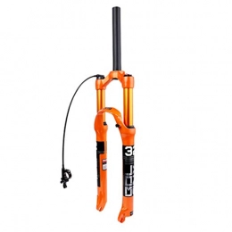 QHY Mountain Bike Fork 26″ Bicycle Suspension Fork 27.5" Air Shock AM MTB Bike Fork 29" Manual Lockout / Remote Lockout Straight Steerer / Cone Steerer 1-1 / 8" QR 9mm Travel 100mm (Color : Straight canal-RL, Size : 29inch)