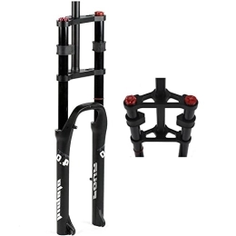 UKALOU Mountain Bike Fork 26 in Bike Suspension Forks 1-1 / 8 Steerer 140mm Travel QR E-Bike Front Fork MTB Bicycle Air Forks Snow Fat For 4.0" Fat Tire ATB / BMX 2850g (Delivery from USA)