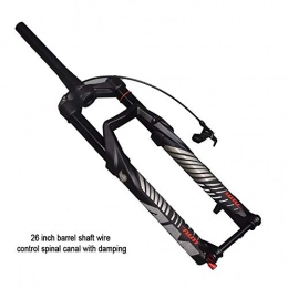 FHGH Mountain Bike Fork 26 Inch / 27.5 Inch / 29 Inch Mountain Bike Front Fork Barrel Shaft Fork Suspension Front Fork Stroke 140mm Mountain Bike Front Fork Shoulder Control / Wire Control
